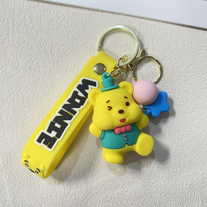 Wholesale Cute PVC honey bear keychains