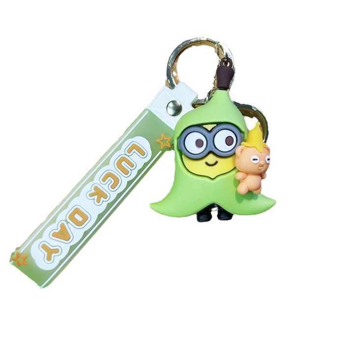 Wholesale Cartoon keychain PVC rubber pendant figurine