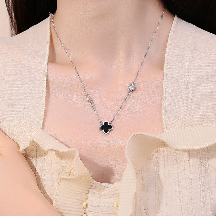 Wholesale Four-leaf Clover Necklace Women's Niche Design Fashionable