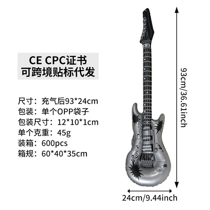 Wholesale 10Pcs inflatable toys inflatable guitar bar party activities stage props inflatable musical instrument