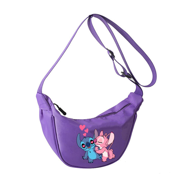 Wholesale Cartoon Print Nylon Crossbody Bag Women' s Bag Dumpling Bag Lightweight Simple Commuting