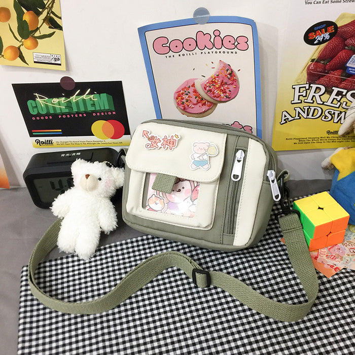 Wholesale Customized new canvas bag, crossbody bag, artistic versatile, cute shoulder bag