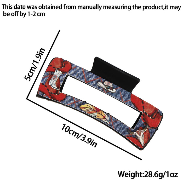 Wholesale Cowboy Grab Clip Hair Clips Accessories