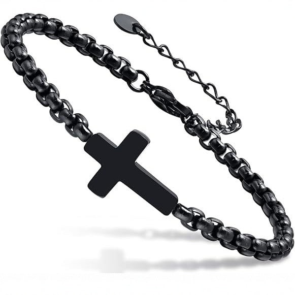 Wholesale Jewelry Wholesale Personalized Stainless Steel Cross Bracelet Paladin Bracelet