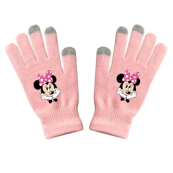 Wholesale Warm and versatile printed knitted gloves