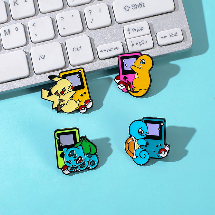 Wholesale Anime Brooch Pin Creative Metal Badge For Backpack Clothing Bags Electroplating Finish Everyday Wear Gift
