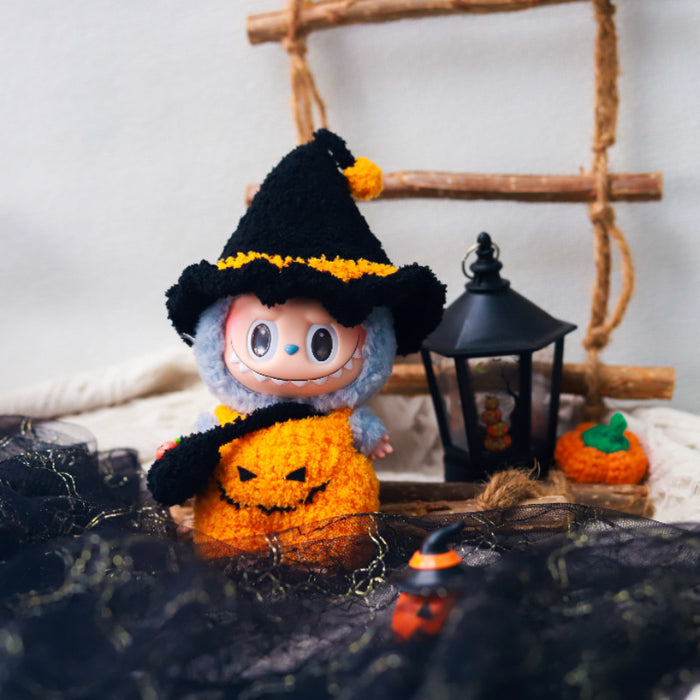 Wholesale Handmade Cloth Woolen Knitted  Pumpkin Suit Clothes Cartoon Pendant