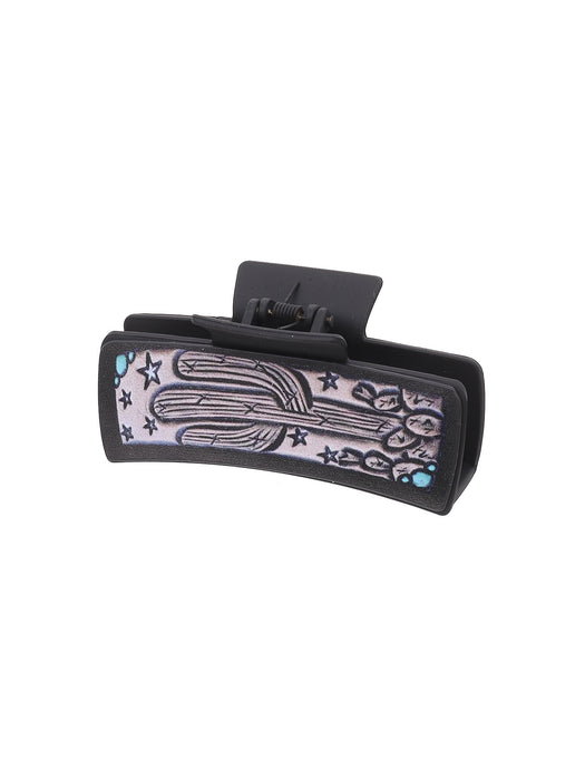 Wholesale West Denim Wind Cactus Sunflower Letter Hairpin Women Shark Clip