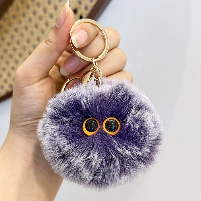 Wholesale plush cartoon cat head pendant cat cute animal key chain car bag key chain fashion small gift