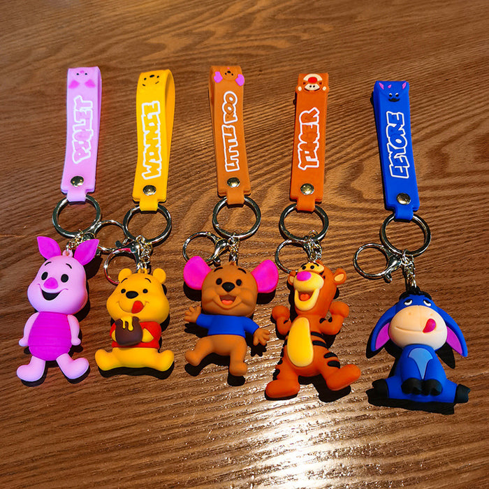 Wholesale Rubber Cartoon Doll Keychain JDC-KC-Tingm190