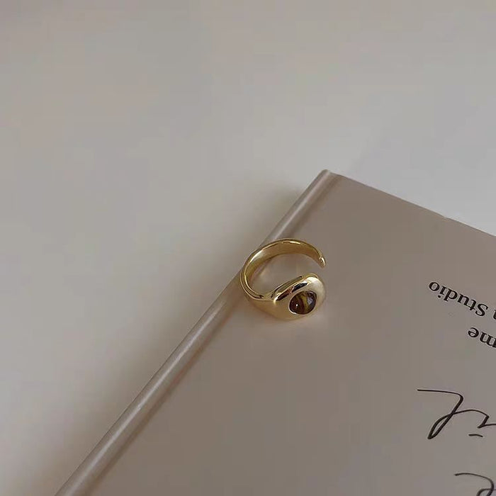 Wholesale Vintage gold ring, new high-end design, niche design, light luxury bracelet