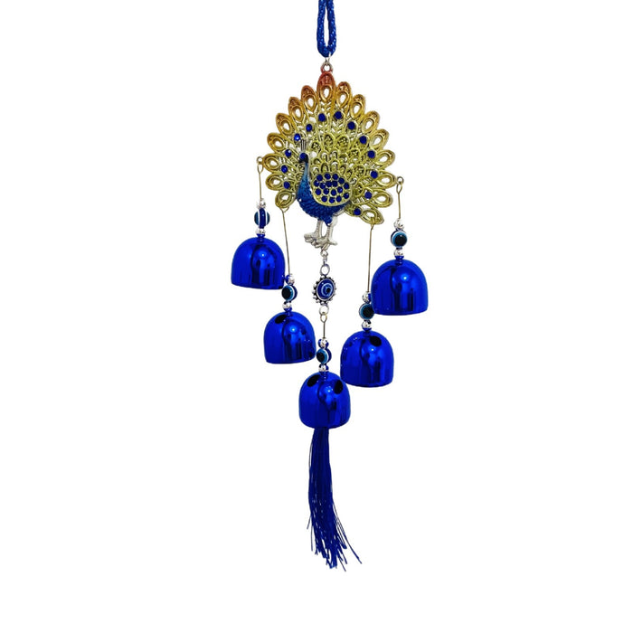 Wholesale Devil Eye Wind Chimes Blue Eye Bell Tassel Pendant