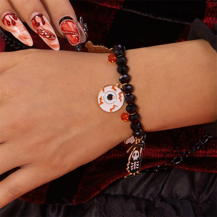 Wholesale  Bracelet Pumpkin  Crystal Beaded Bracelet Versatile Holiday Jewelry