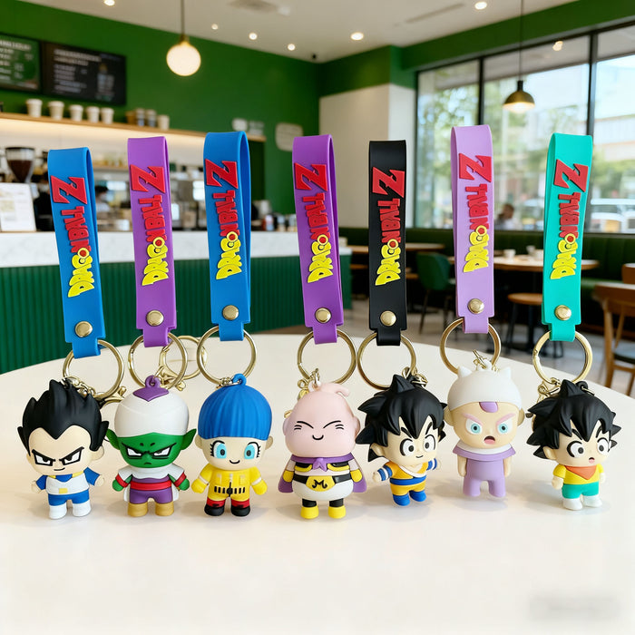 Wholesale Cartoon Keychain Silicone PVC Bag Charm Gift Accessory