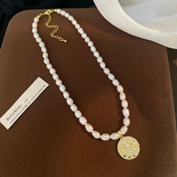 Wholesale  Pearl Necklace Women's All-match  Retro Fashion Elegant Elegant Clavicle Chain