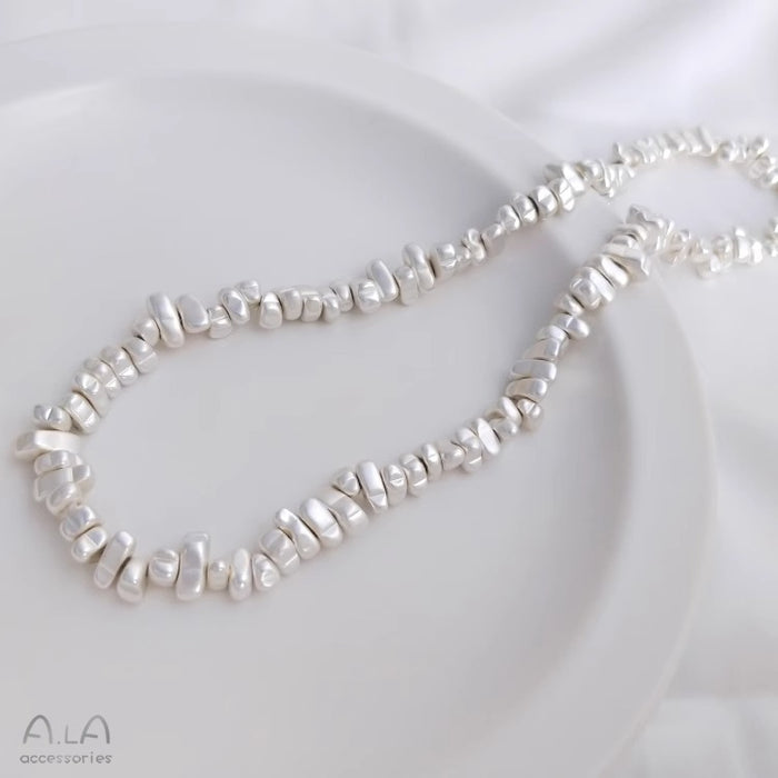 Wholesale Plated Bright Gold Bright Silver Special-Shaped Beads Beaded Earrings Bracelet