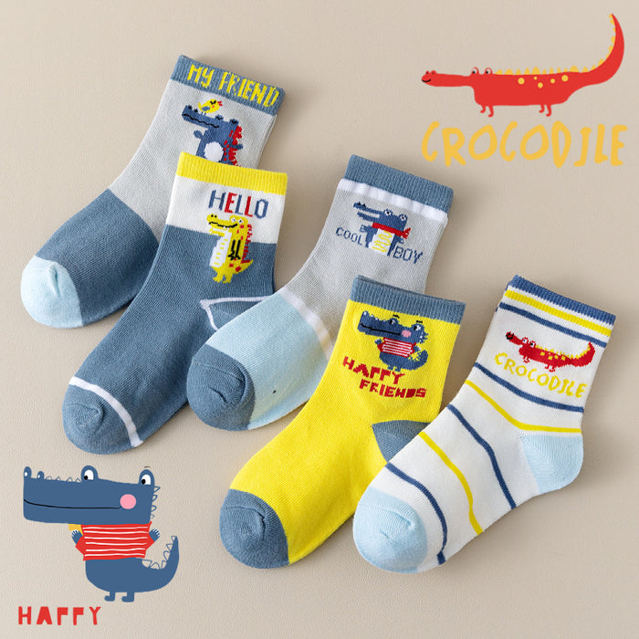 Wholesale 5pcs children' s socks baby sports socks large children' s stockings