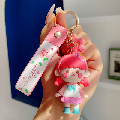 Wholesale Cherry Blossom Girl Keychain