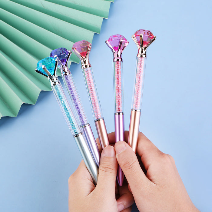 Wholesale Imitation Metal Rod Large Diamond Ballpoint Pen