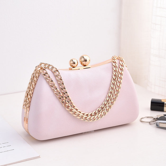 Wholesale Specialty PU Dinner Bag European and American Fashion Party Bag, High-end Feel Large Chain Bag JDC-SD-YX002