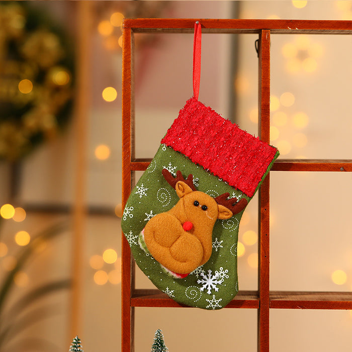 Wholesale Christmas stocking gift bags,  Christmas scene window display pendants,  Christmas decorations,  children' s candy bags