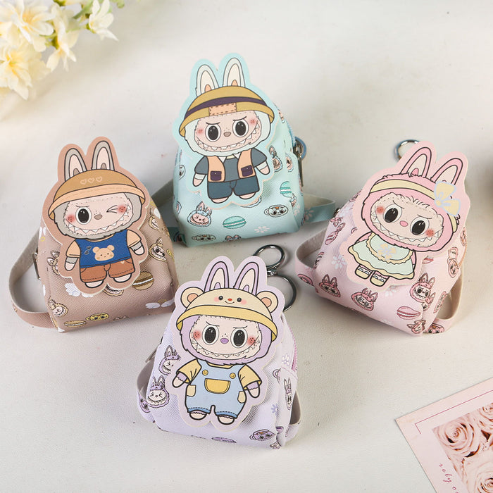 Wholesale Coin Purse Card Holder Keychain Bag Small Plush Bag Headphone Bag Portable