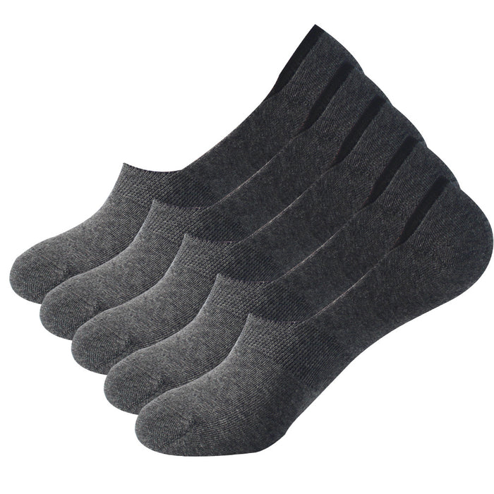 Wholesale Invisible Socks Solid Color Shallow Mouth Cotton Socks with Silicone Anti slip Boat Socks Thin Socks