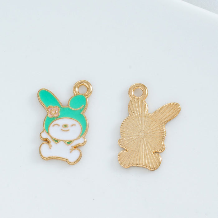 Wholesale 10 PCS DIY Cartoon Alloy Oil-Drip Pendant