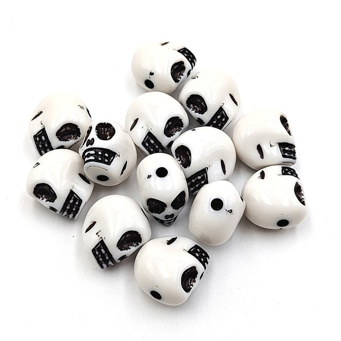 Wholesale Acrylic Skull Loose Beads – DIY Phone Keychain Car Charms