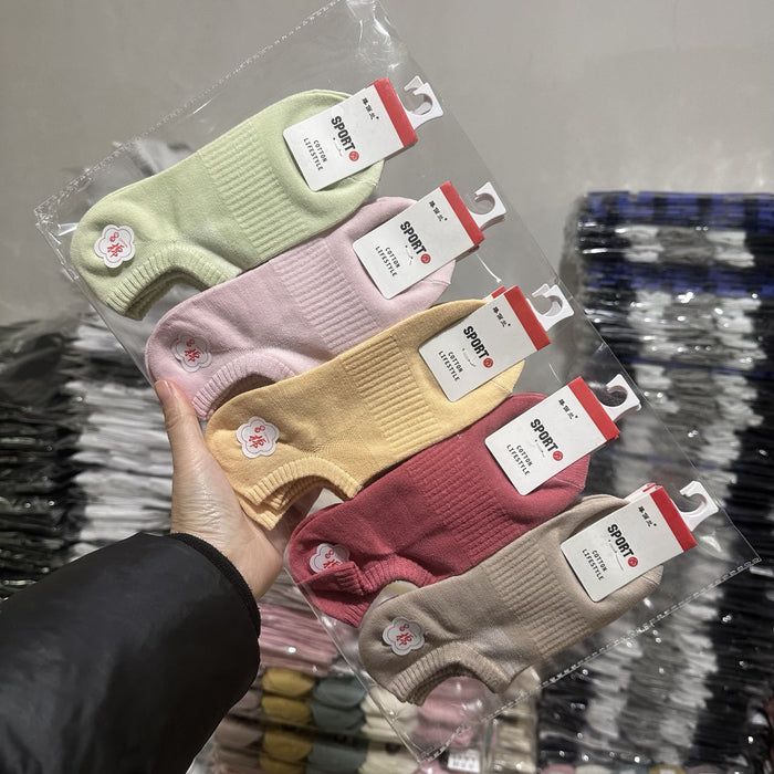 Wholesale Spring and Autumn Low Socks Women's Short Socks Spring and Summer Thin Breathable Cotton Socks Women's Sports Short Socks