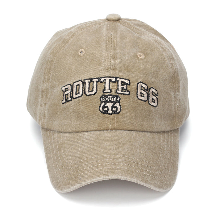 Wholesale Vintage Washed Baseball Cap with English Letter Embroidery - Casual Sun Hat for Outdoor Daily Wear