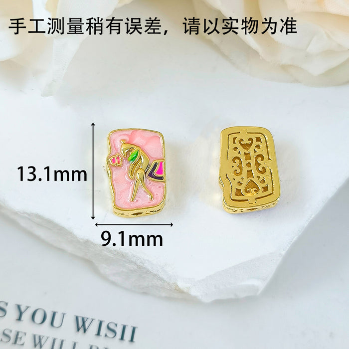 Wholesale Beaded geometric bracelet accessories, retro enamel minimalist design, versatile accessories