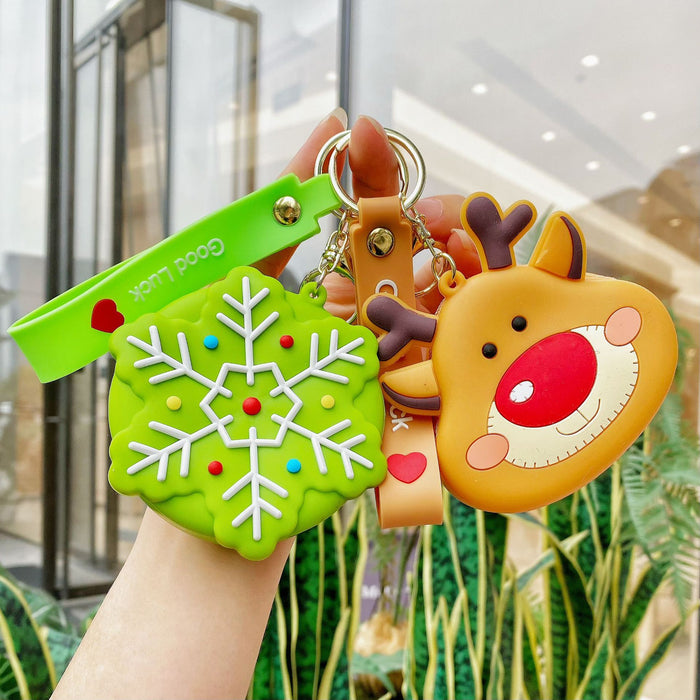 Wholesale Christmas coin purse keychain