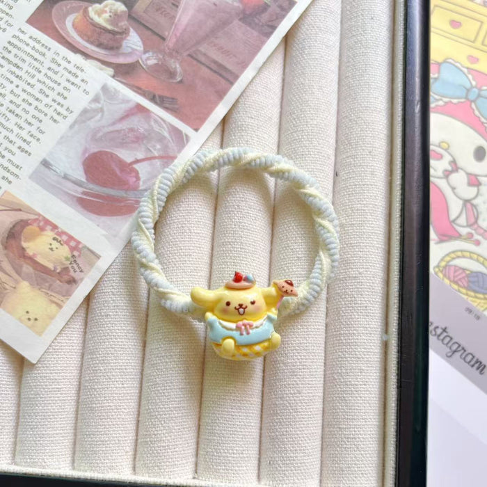 Wholesale Pudding Hair Band Cartoon Student High Elastic Rubber Band Headband