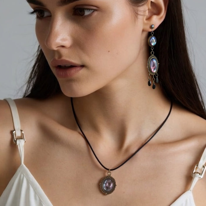 Wholesale Imitation Shell Ancient Youth Style Retro Fashion Hair Earrings