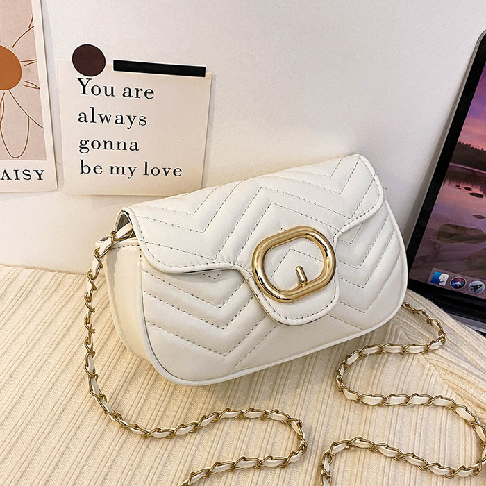 Wholesale One-shoulder Embroidery Chain Crossbody Small Square Bag JDC-SD-HT009