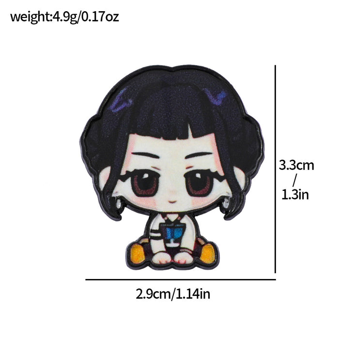 Wholesale Cartoon metal badge,  alloy printed brooch,  chest badge accessory pin