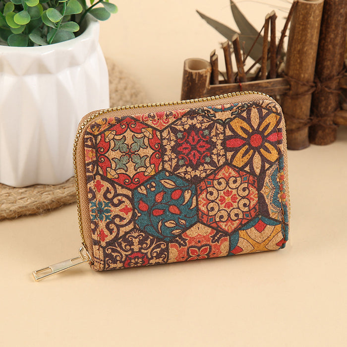 Wholesale Multi-Layer PU Short Wallet with Geometric Pattern Fashionable Card Holder MOQ≥3