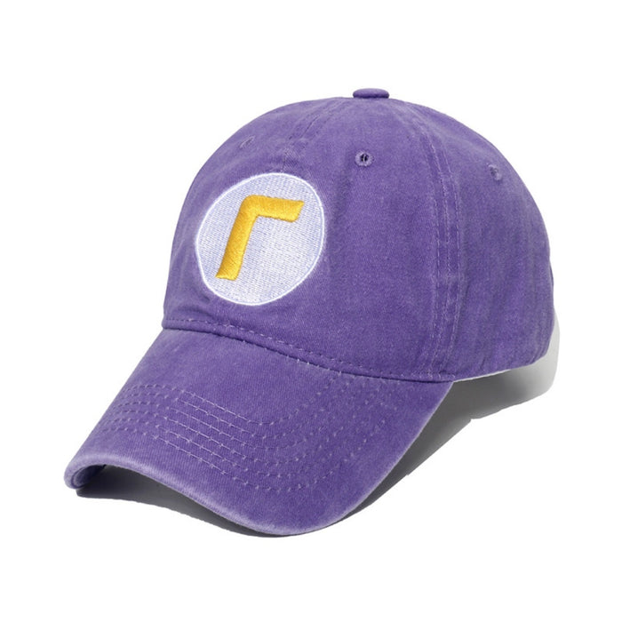 Wholesale Cartoon  Bros Washed Canvas Hat Sunscreen Sun Hat Cap Baseball Cap