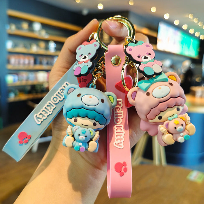 Wholesale Cartoon Silicone Doll Keychain JDC-KC-Tingm286