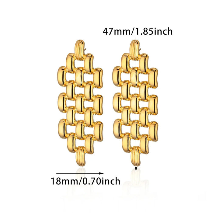 Wholesale  titanium steel hollow bead design earringsbcamellia flower earrings