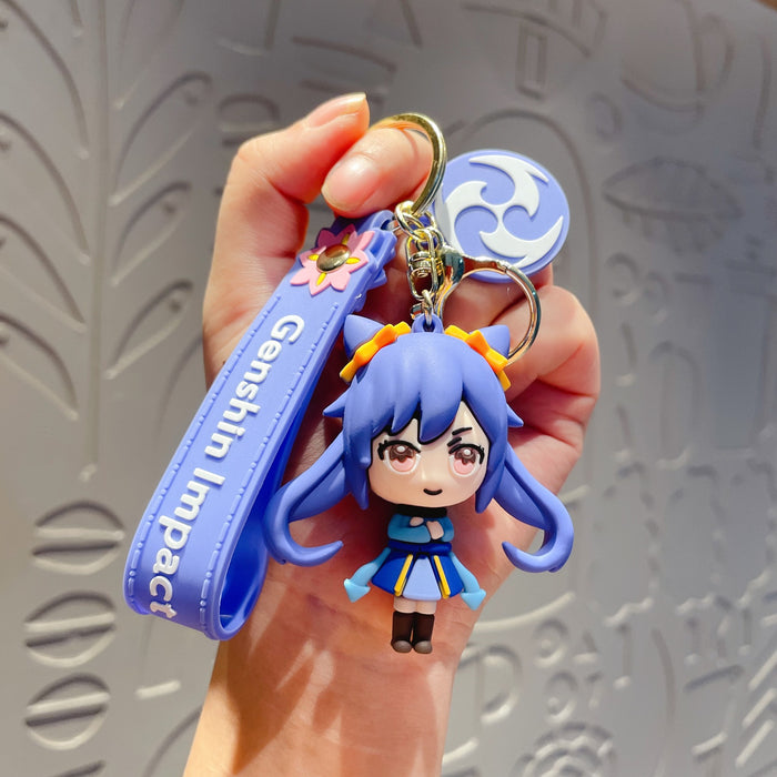 Wholesale Silicone Cute Cartoon Keychain JDC-KC-Chaow003