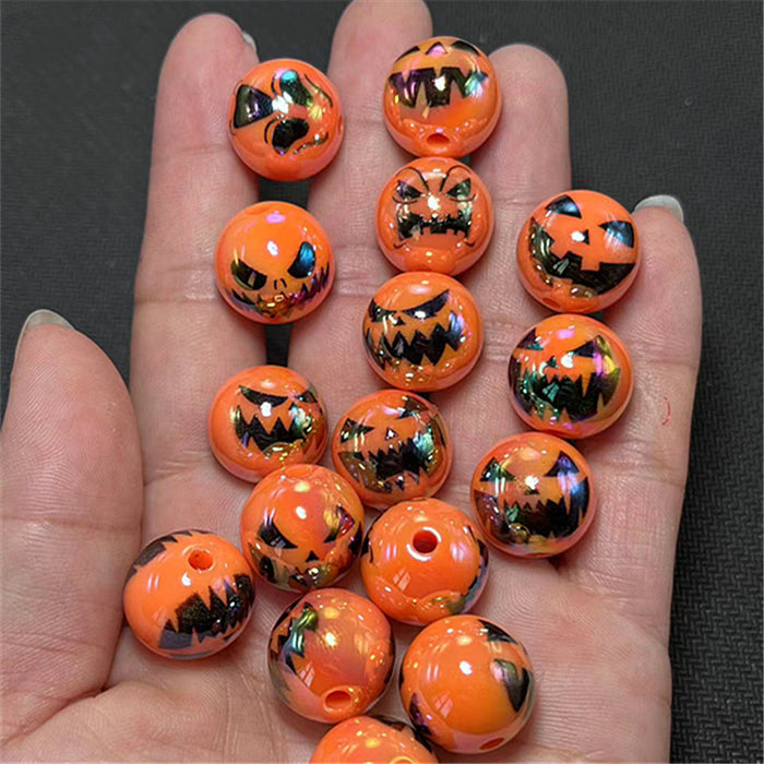 Wholesale 200pcs Halloween Series Acrylic Electroplated Beads JDC-BDS-Xiaox001