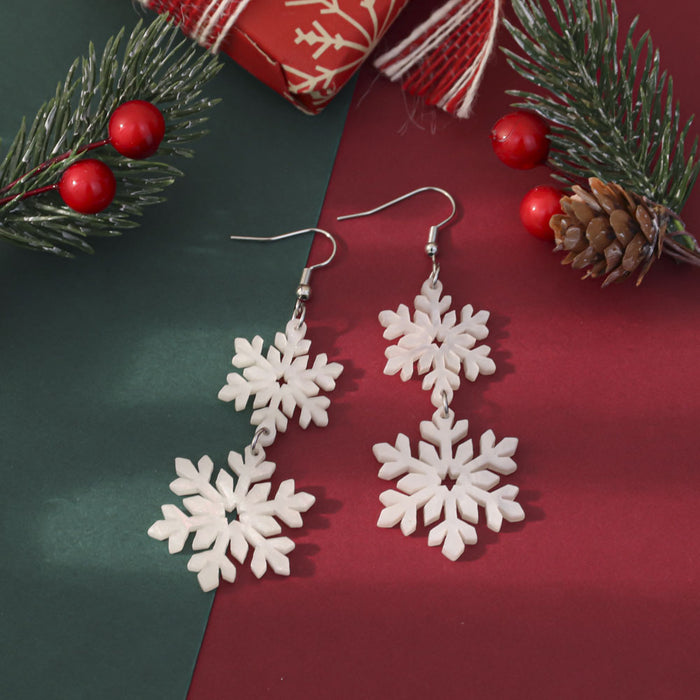 Wholesale Christmas Glitter Acrylic Earrings