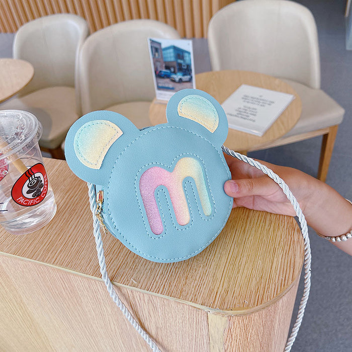 Wholesale Creative sequin rainbow shoulder bag, women's cartoon children's bag, new cute crossbody bag, zero wallet