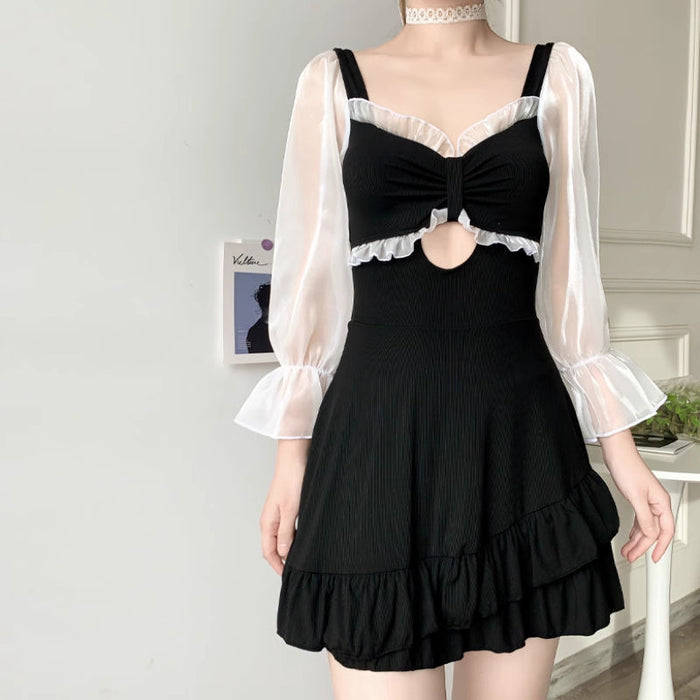 Wholesale Swimsuit one-piece conservative slimming long sleeved seaside