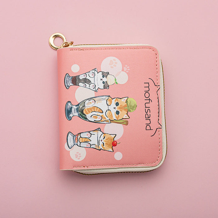 Wholesale Cute Cartoon Buckle Short Wallet