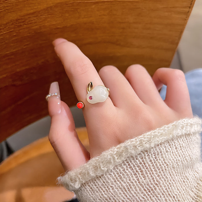 Wholesale Micro-inlaid Crystal Zircon Pearl Ring