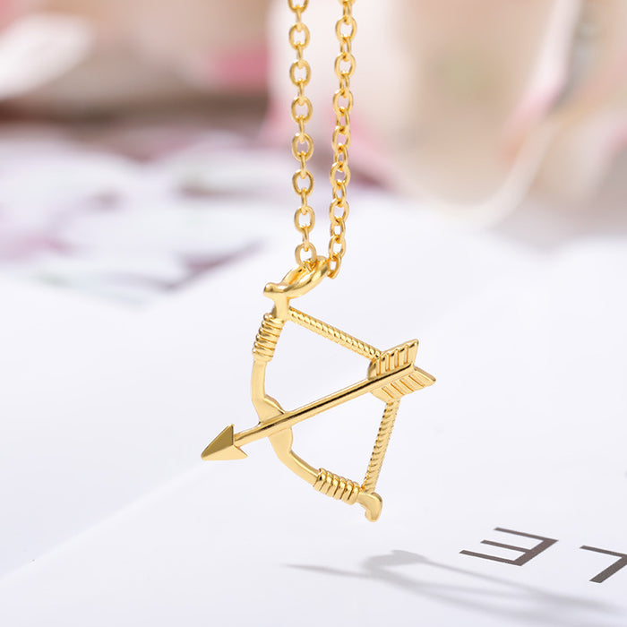 Wholesale Cupid' s Arrow Pendant Necklace Jewelry, Bow and Arrow  Accessories