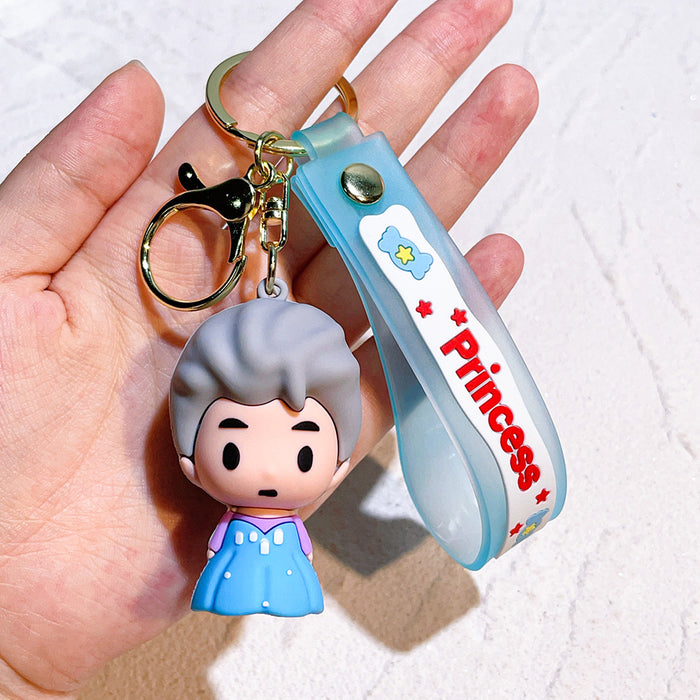 Wholesale School Bag Pendant Doll Cute Silicone Car Key Chain